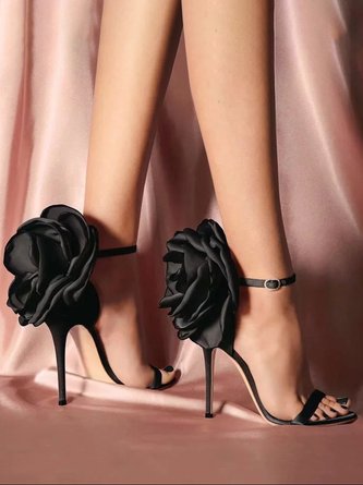 Fashion Elegant 3D Floral Stiletto Sandals