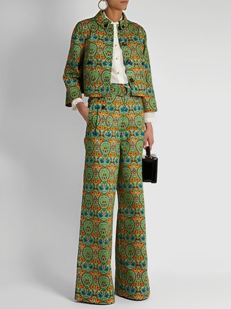 Urban Ethnic Regular Fit Stand Collar Jacket