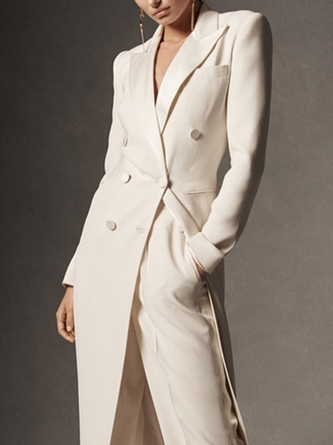 Tuxedo Shawl Collar Urban Long Blazer