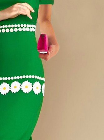 Better Basics Polka Dot Stretchy Comfy Dress