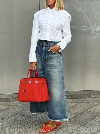Urban Chic Denim Wide-Leg Jeans