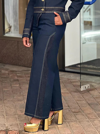 Urban Loose Denim Jeans Straight Pants