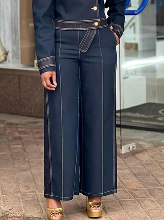 Urban Loose Denim Jeans Straight Pants