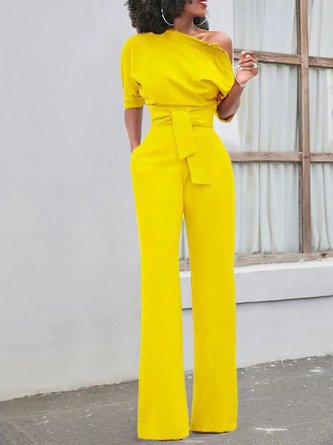 Regular Fit Urban Plain Jumpsuit