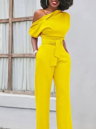 Regular Fit Urban Plain Jumpsuit