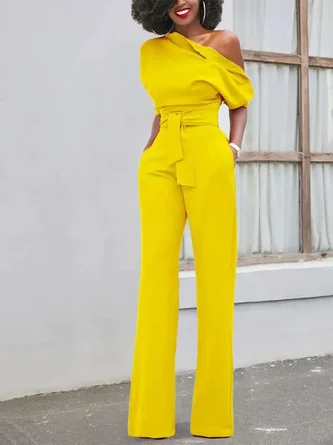 Regular Fit Urban Plain Jumpsuit