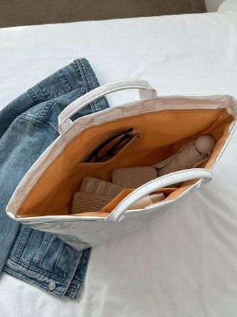 Casual Waterproof PVC Large Capacity Tote Bag