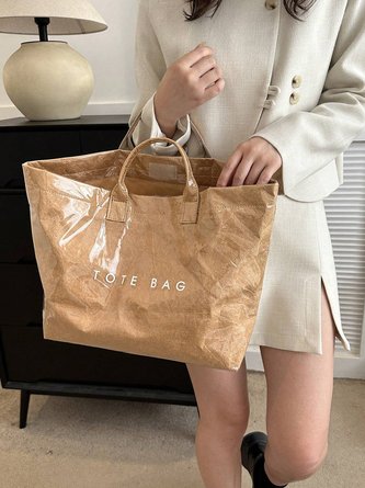 Casual Waterproof PVC Large Capacity Tote Bag