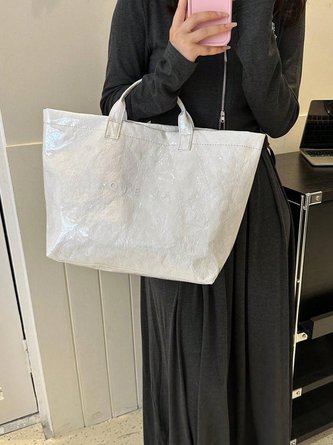 Casual Waterproof PVC Large Capacity Tote Bag