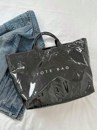 Casual Waterproof PVC Large Capacity Tote Bag