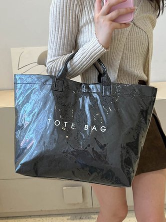Casual Waterproof PVC Large Capacity Tote Bag