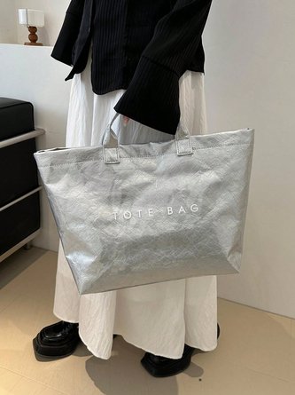 Casual Waterproof PVC Large Capacity Tote Bag