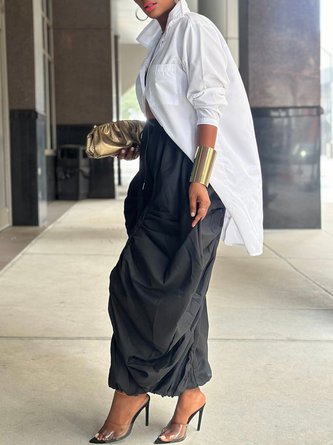 Casual Plain Loose Fashion Pants