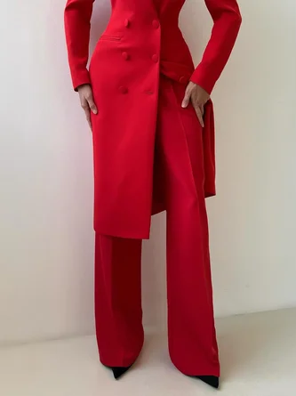 Urban Fashion Straight Pants with Pockets