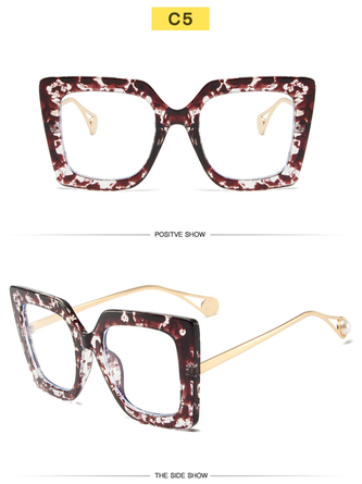 Urban Ombre Geometric Leopard crylic Frame