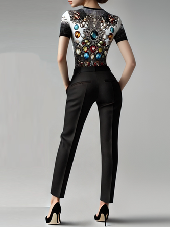 Urban 3D Printing Crew Neck T-shirt