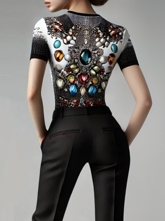 Urban 3D Printing Crew Neck T-shirt