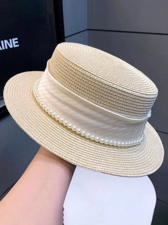 Regular Plain Visor Pearl Hat