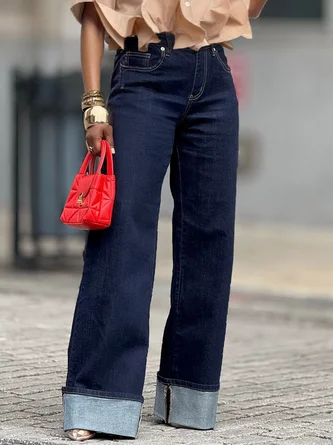 Denim Urban Plain Jeans