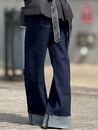 Denim Urban Plain Jeans