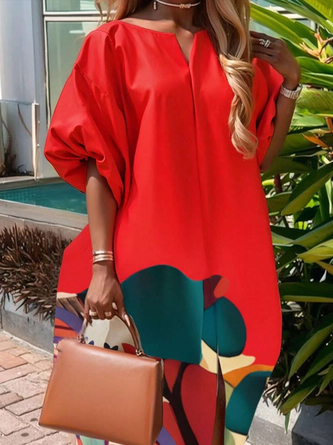 Vacation Floral Printing Maxi Dress