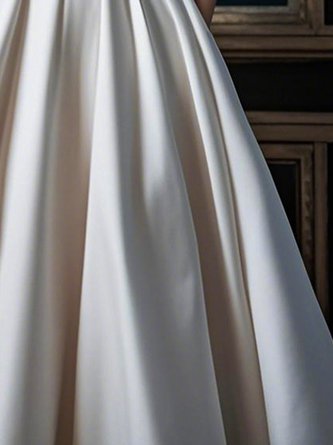 Elegant 3D Floral Plain Stand Collar Midi Dress