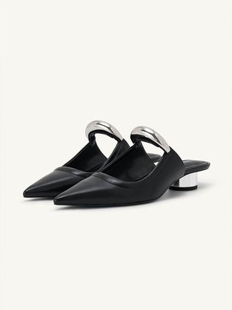 Pu Plain Urban Shallow Shoes