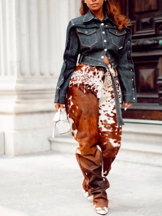 Casual Buttoned Plain Shawl Collar Denim Coat