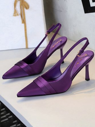 Satin Urban All Season Stiletto Heel Flat