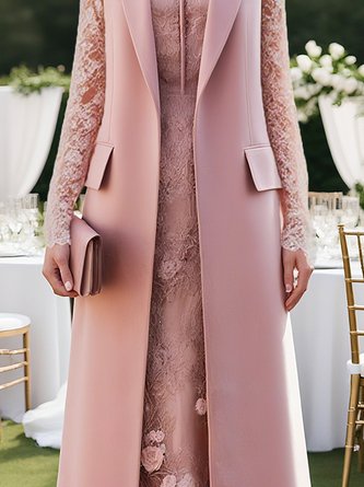 Urban Plain Lapel Collar Vest