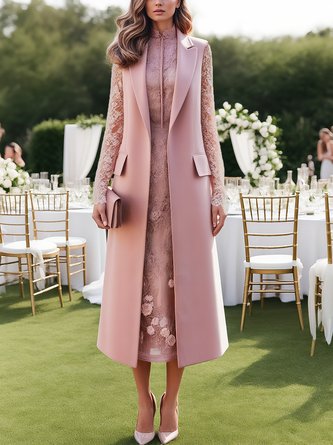 Urban Plain Lapel Collar Vest