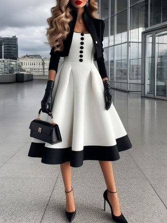 Urban Plain Stand Collar Crop Jacket