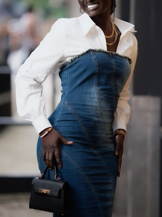 Cotton Urban Plain Buttoned Shirt