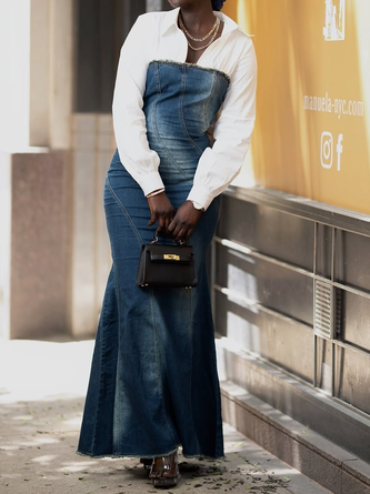 Cotton Urban Plain Buttoned Shirt