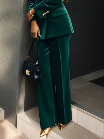 Urban Plain Straight Pants