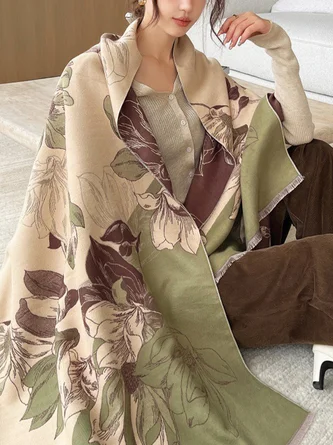 Daily Floral Abstract Scarf