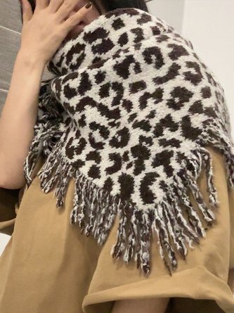 Daily Wool Animal Print Scarf