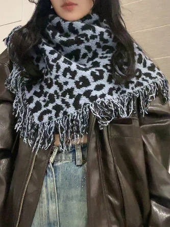 Daily Wool Animal Print Scarf