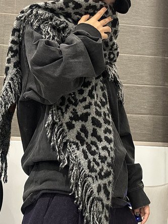 Daily Wool Animal Print Scarf