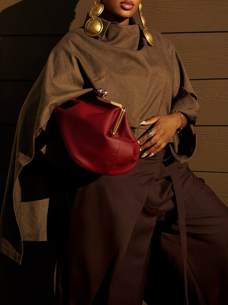 Urban Plain Shawl Collar Blouse