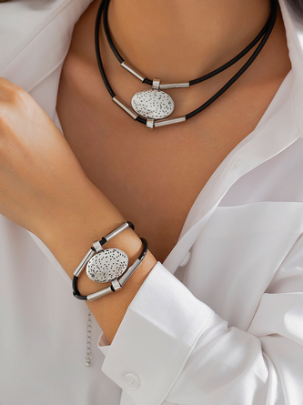 Necklace Set Hip Hop Alloy Multi-layer Clavicle Chain Hot Selling