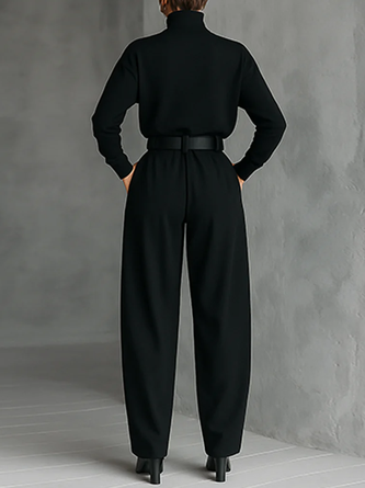 Urban Plain Turtleneck Sweater