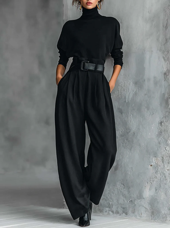 Urban Plain Turtleneck Sweater