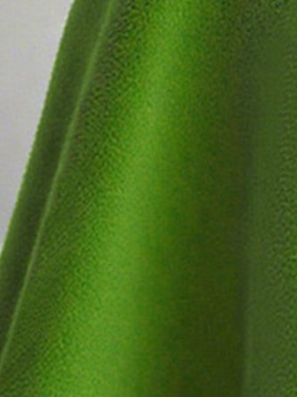 Casual Plain Turtleneck Knee Length Dress With Bow Brooch