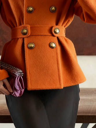 Urban Plain Stand Collar Jacket