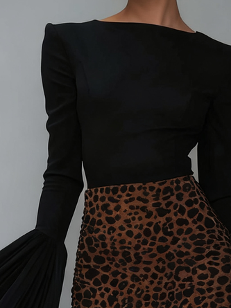 Elegant Plain Off The Shoulder Blouse