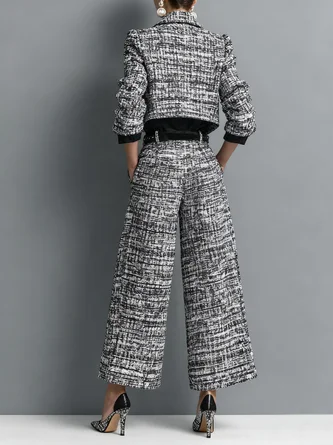 Urban Color Block Shawl Collar Jacket