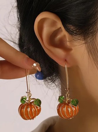Urban Pumpkin Pattern Dangle