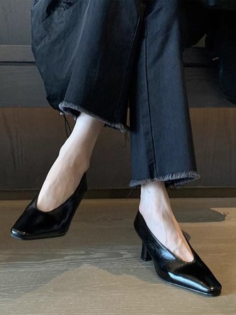 Pu Plain All Season Flats