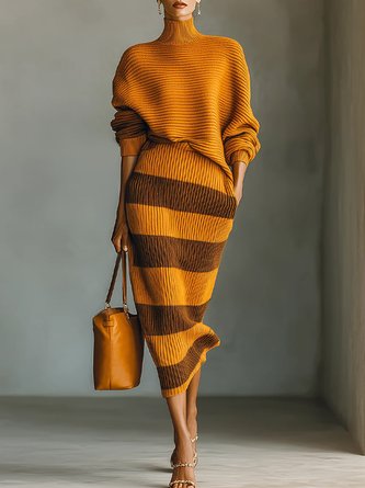 Urban Plain Turtleneck Loosen Sweater